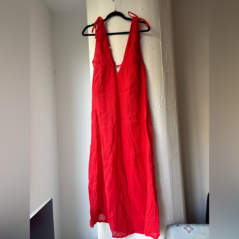 Monday Swimwear Vibrant Red Sleeveless Dress